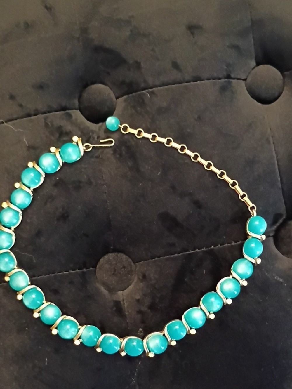 Vintage Turquoise Beaded Necklace
